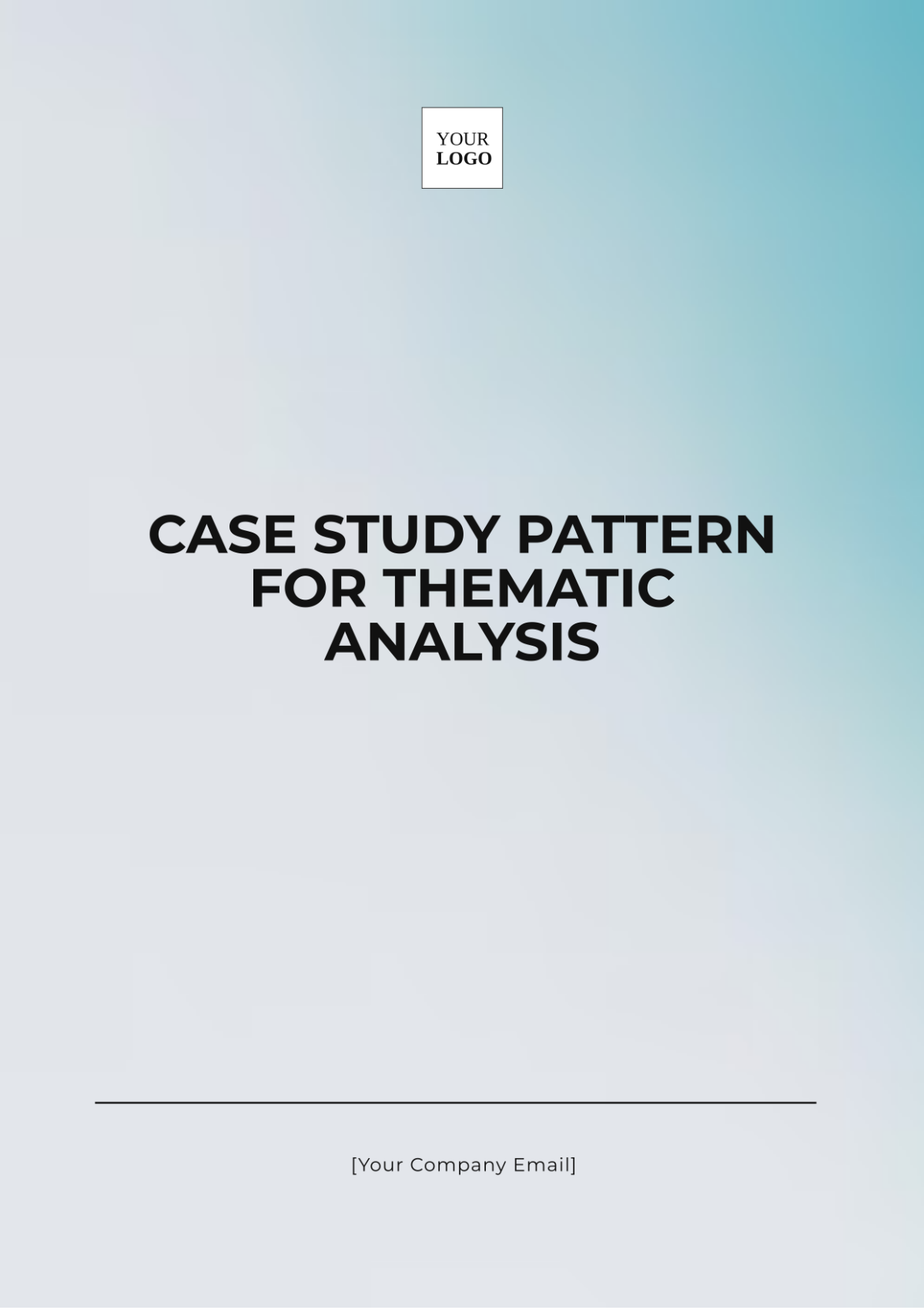 Case Study Pattern for Thematic Analysis Template - Edit Online & Download