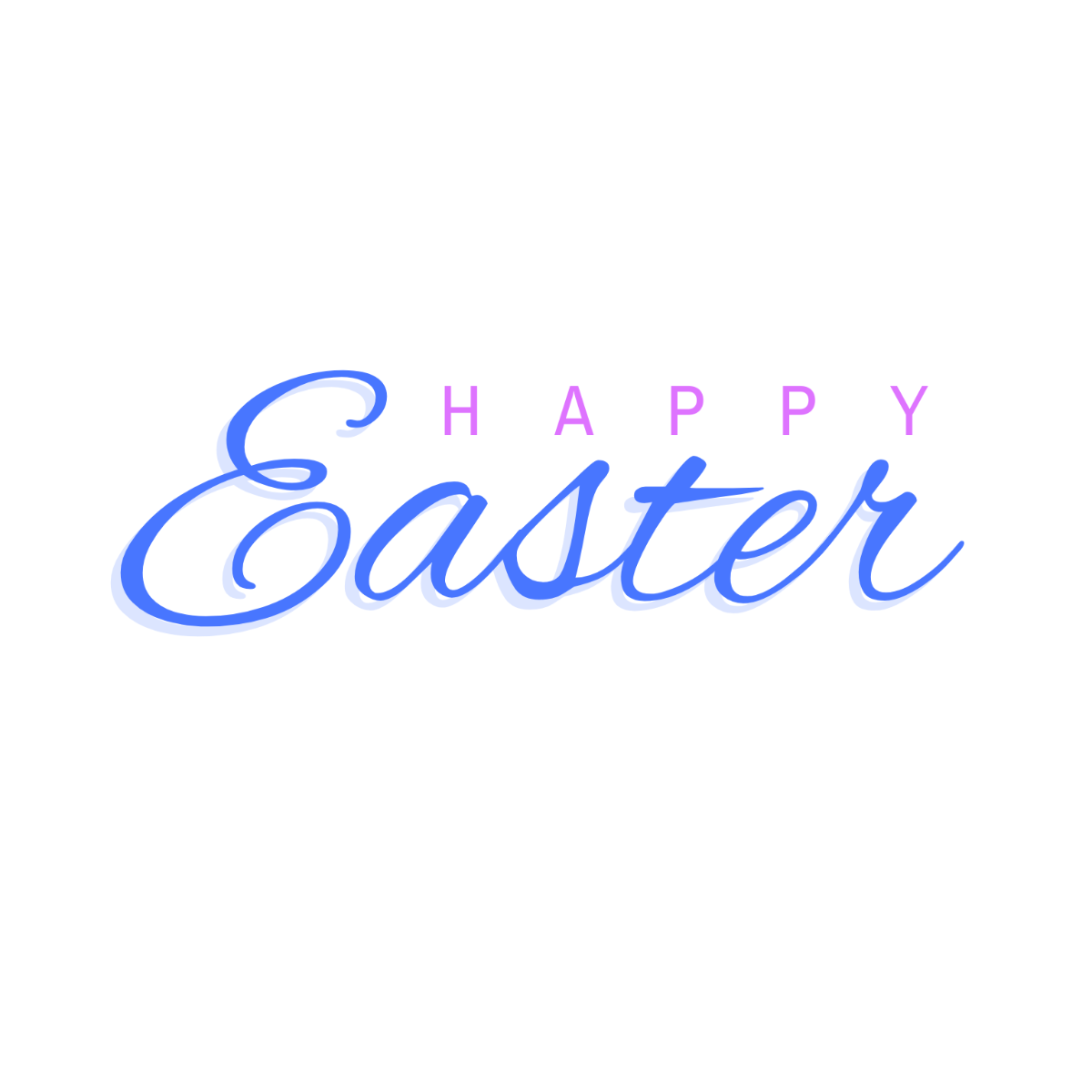 Elegant Happy Easter Text - Edit Online | Template.net