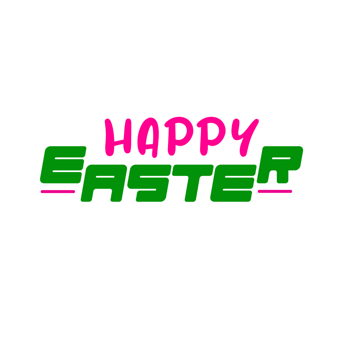 Festive Happy Easter Text - Edit Online | Template.net