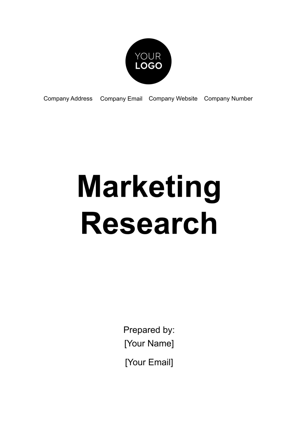 Marketing Research Template - Edit Online & Download