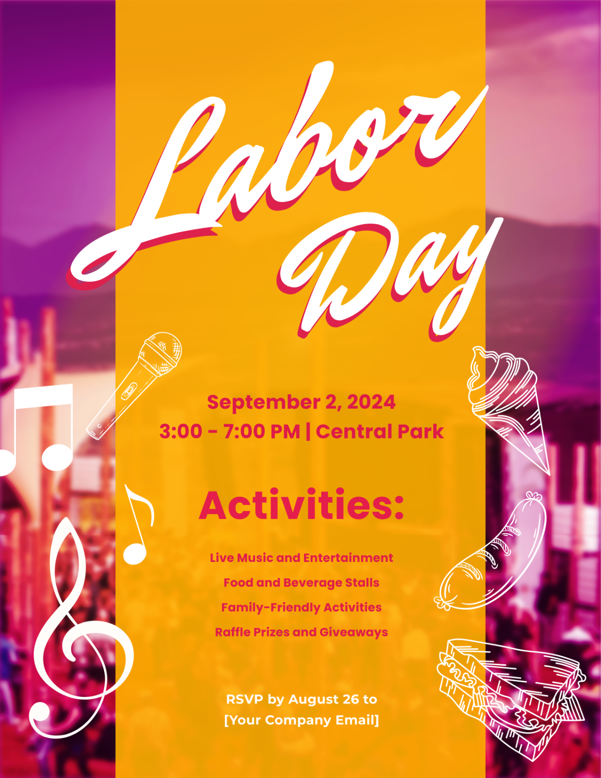 Labor Day Holiday Flyer Template - Edit Online & Download