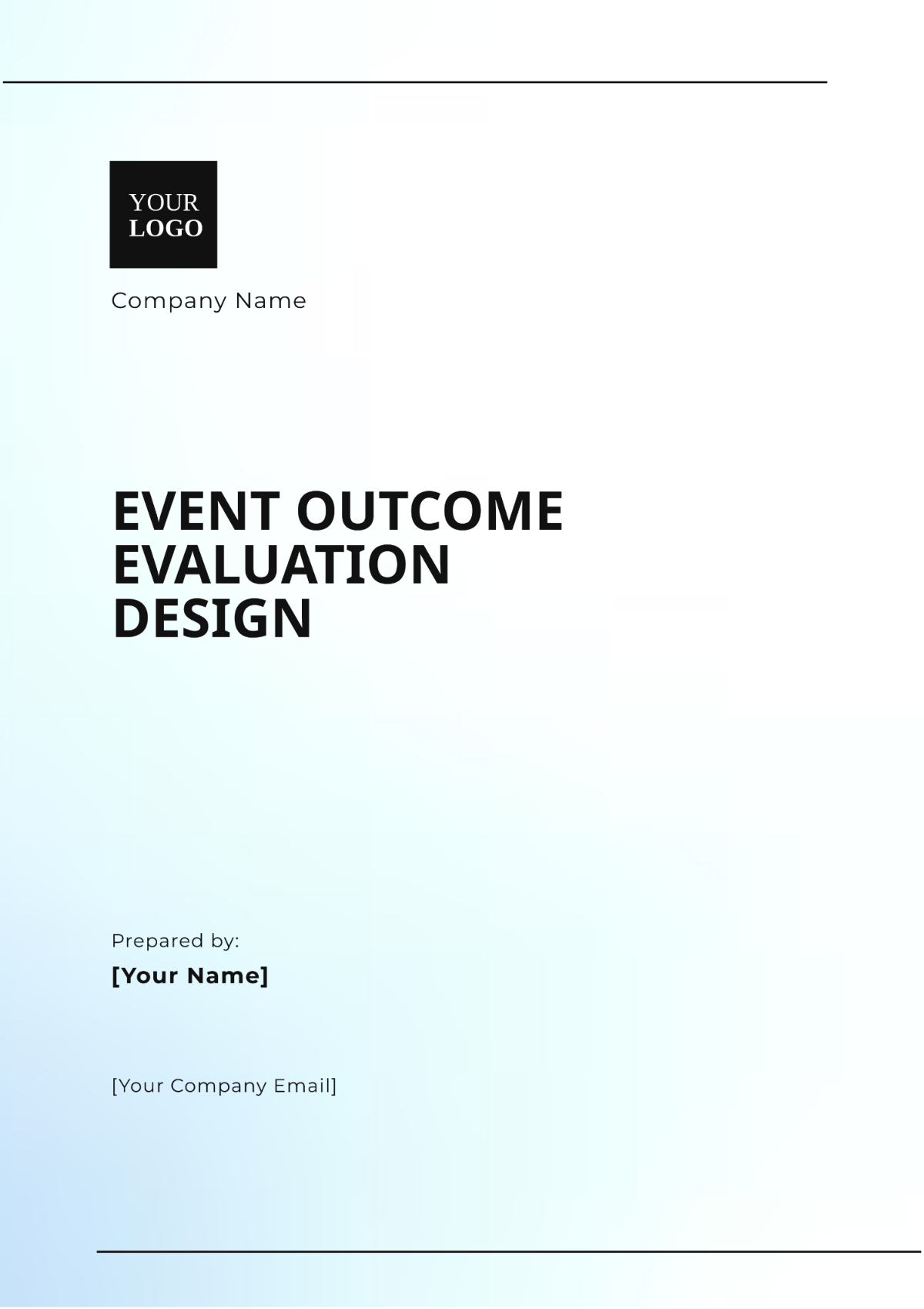 Event Outcome Evaluation Design Template