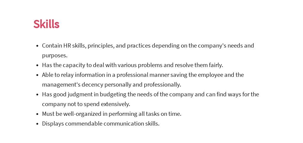 Free Assistant HR Manager Job Description Template 4.jpe