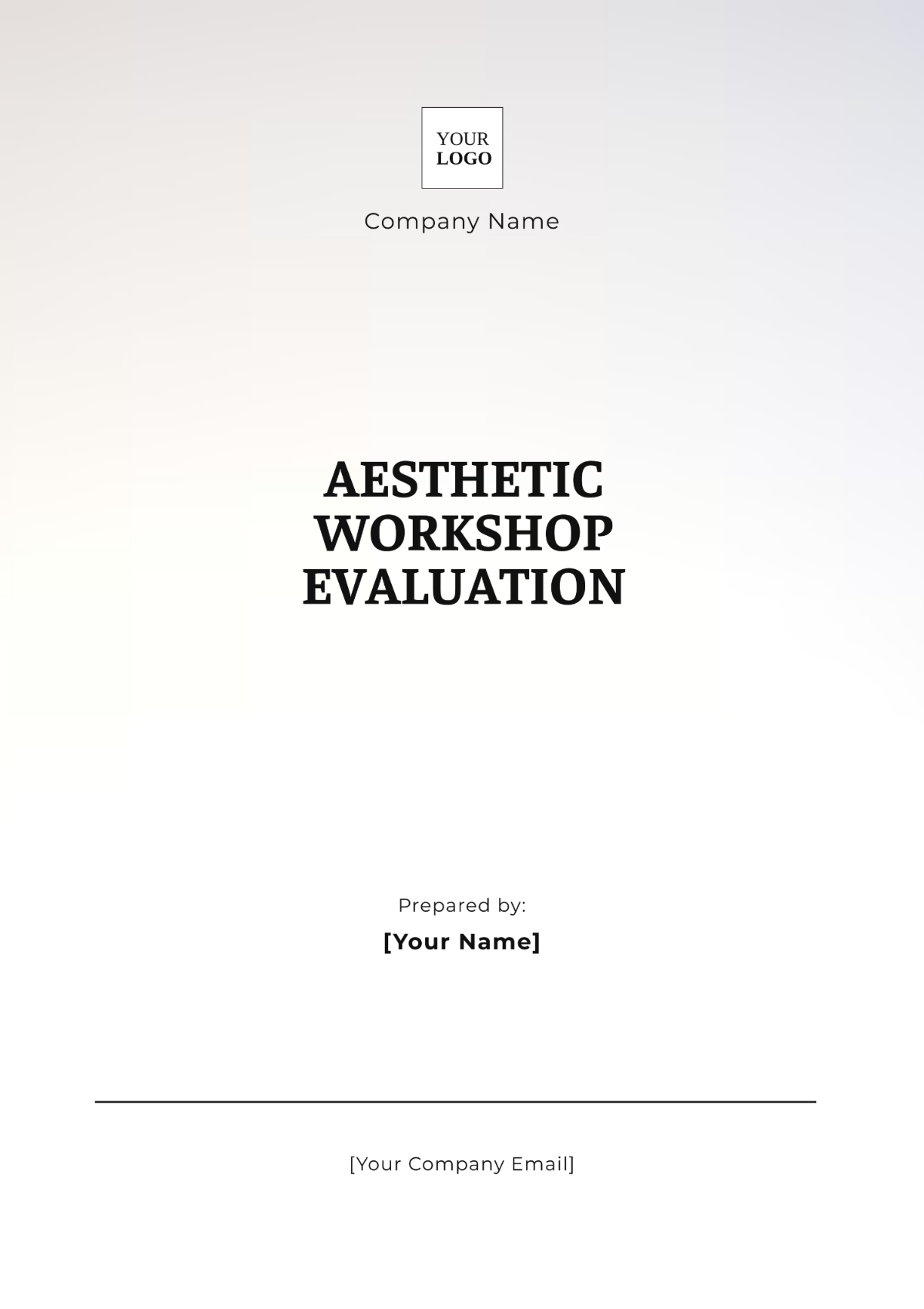 Aesthetic Workshop Evaluation Template