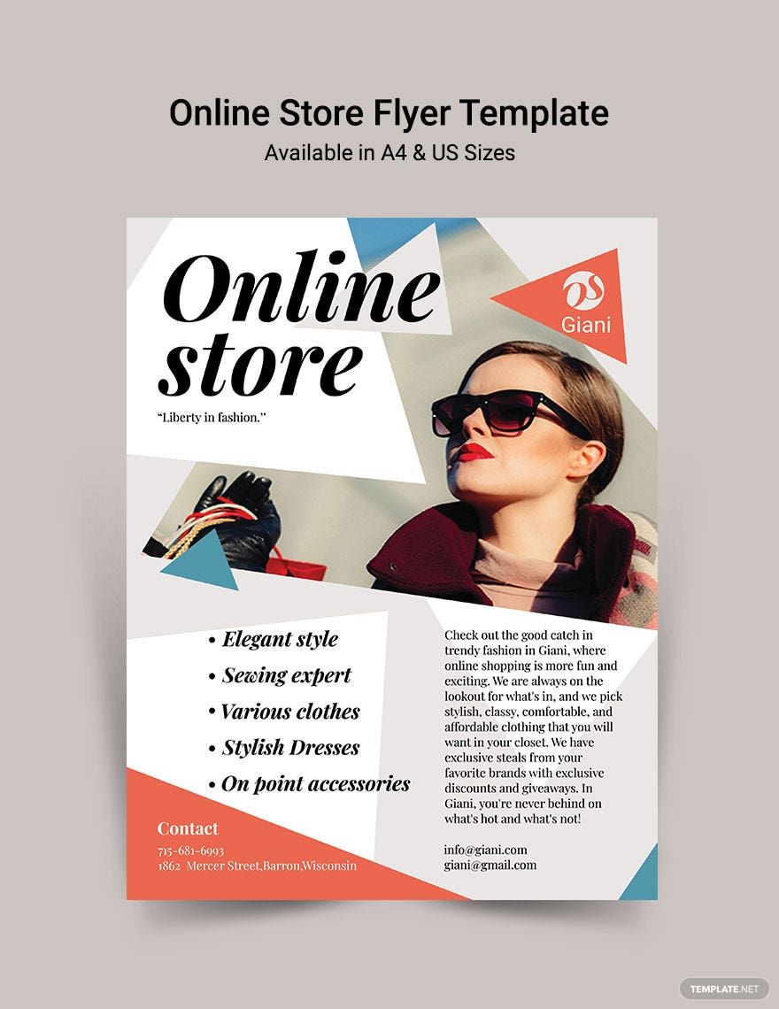 Online Store Flyer Template