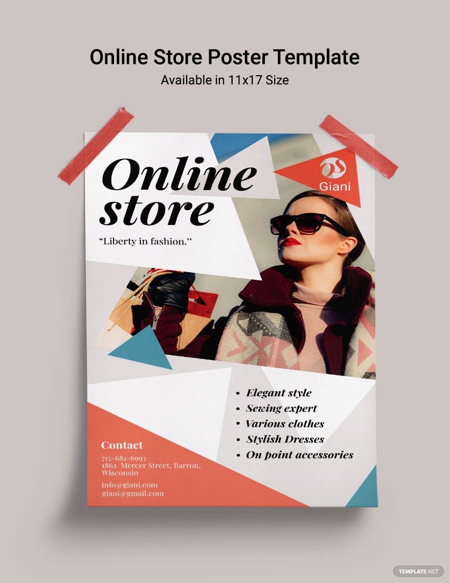 Online Store Poster Template