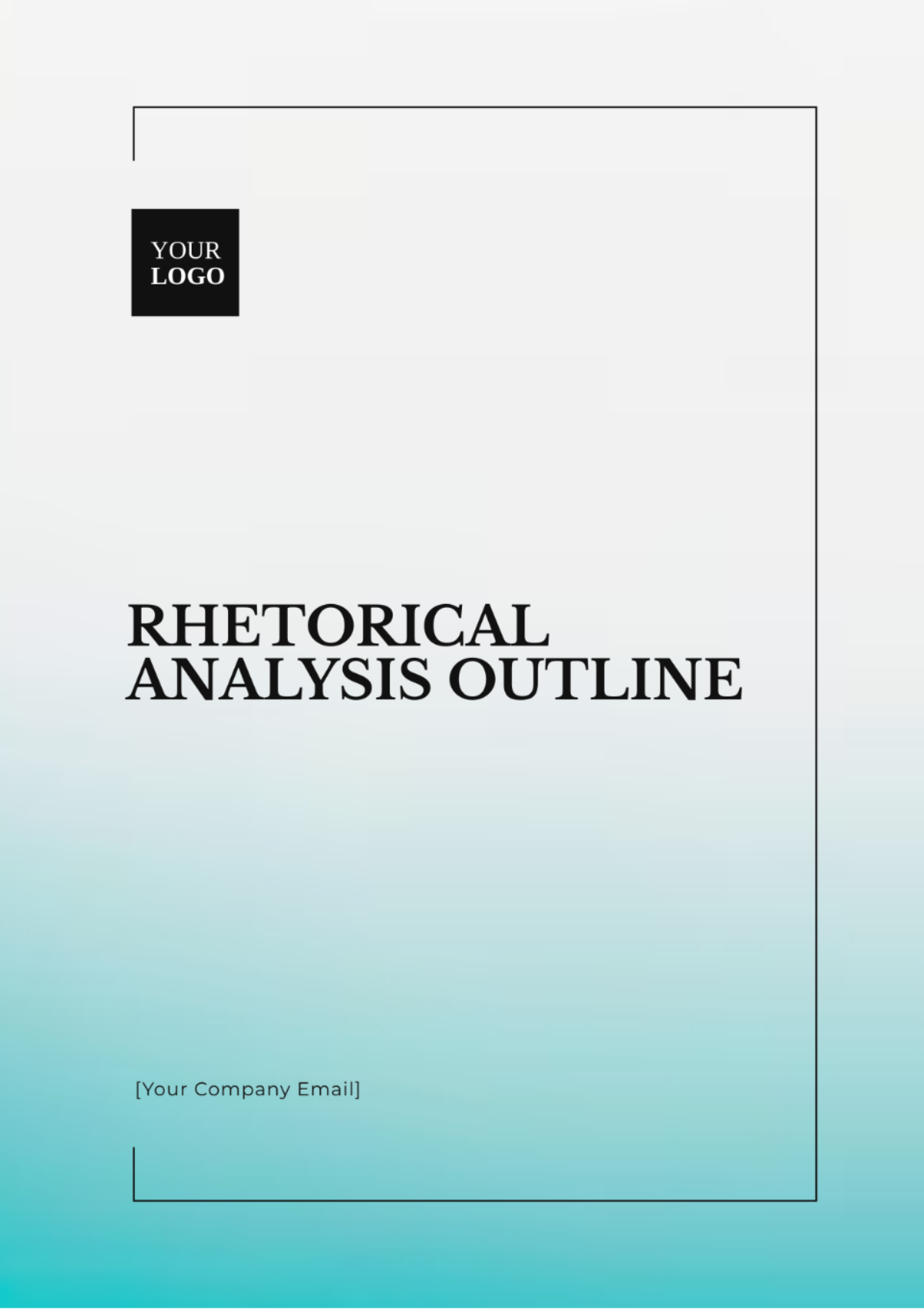 Rhetorical Analysis Outline Template - Edit Online & Download