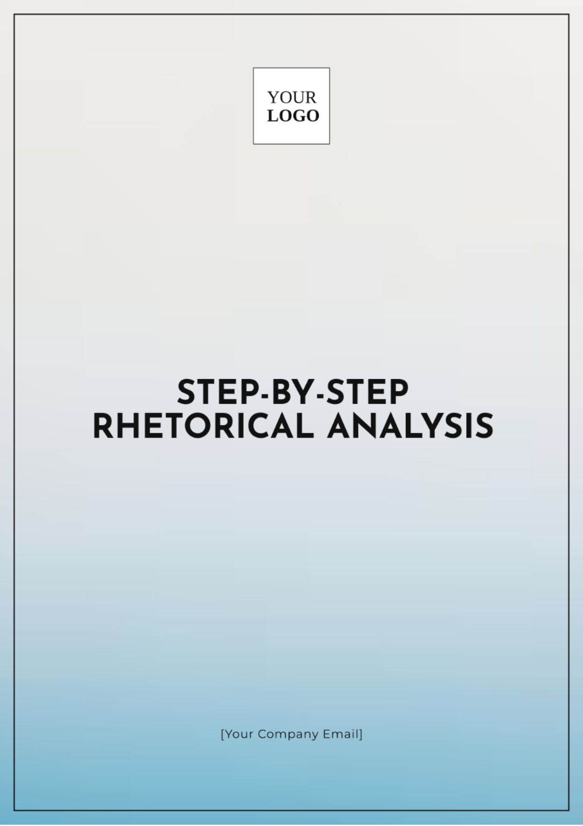 Step-by-Step Rhetorical Analysis Template - Edit Online & Download