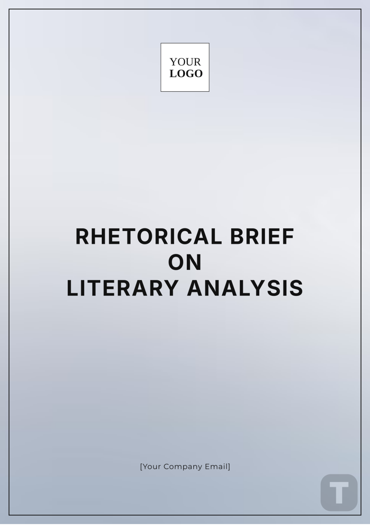 Rhetorical Brief on Literary Analysis Template - Edit Online & Download