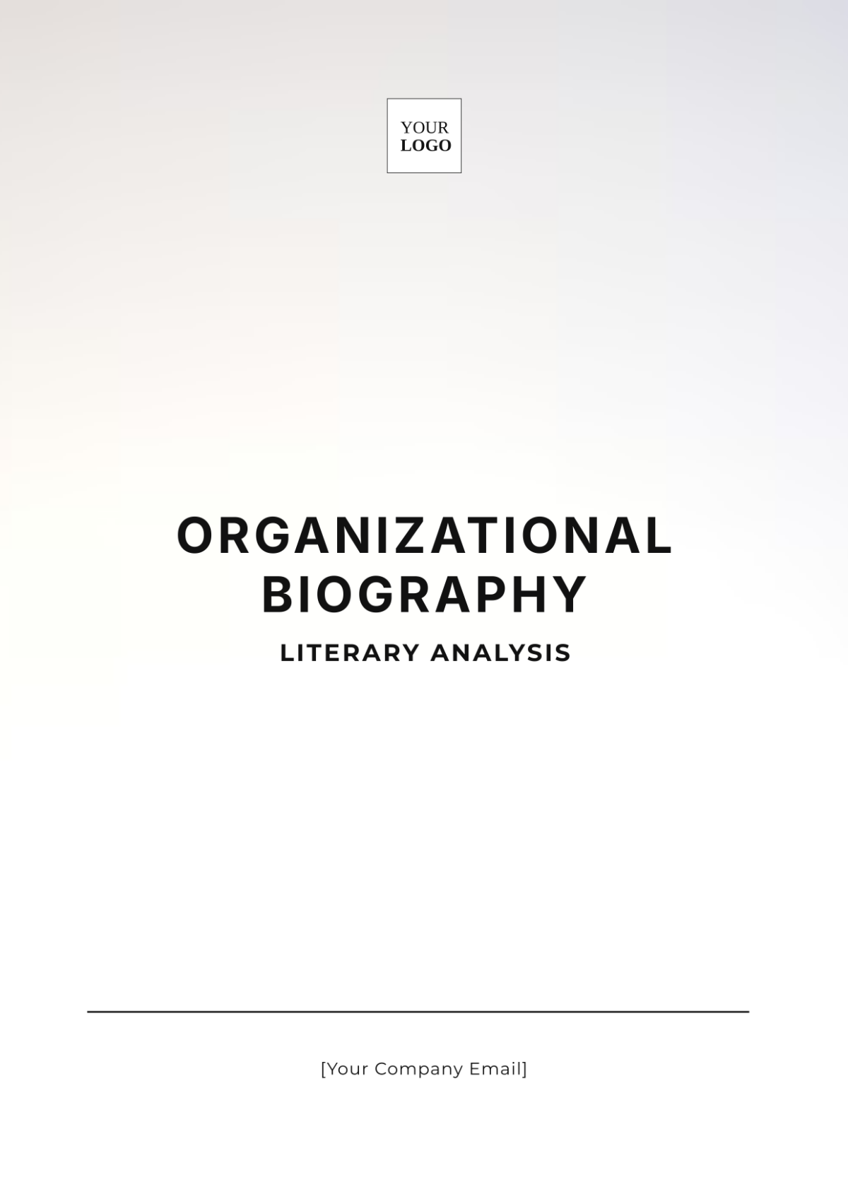 Organizational Biography Literary Analysis Template - Edit Online & Download