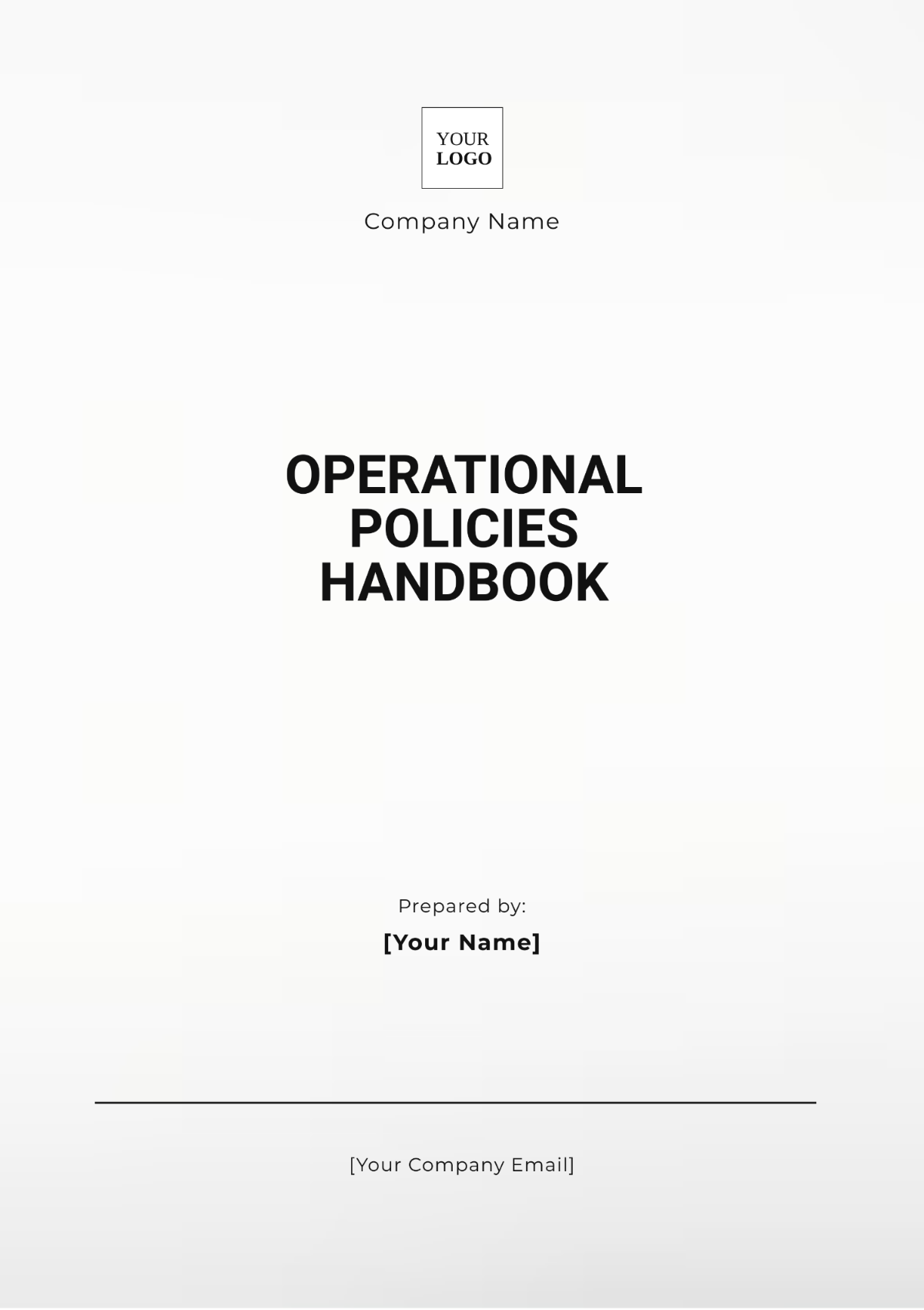 Operational Policies Handbook Template - Edit Online & Download