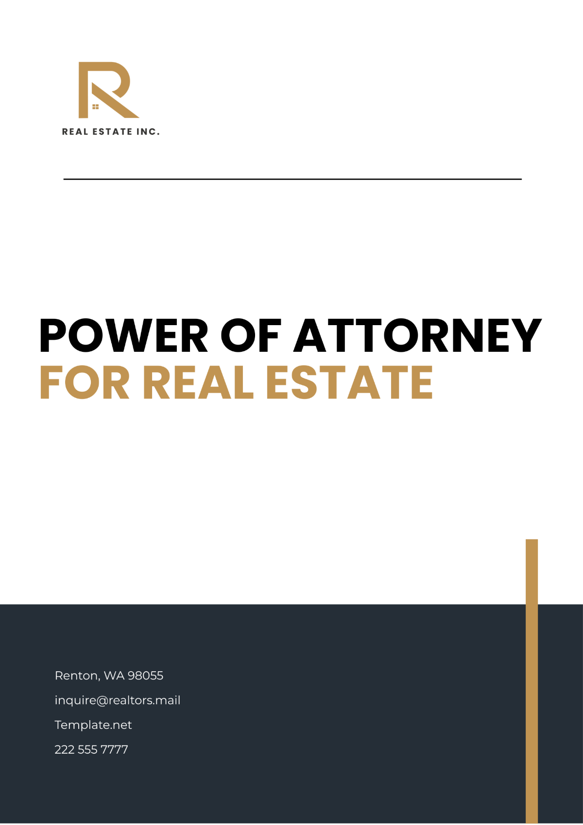 Power of Attorney for Real Estate Template - Edit Online & Download