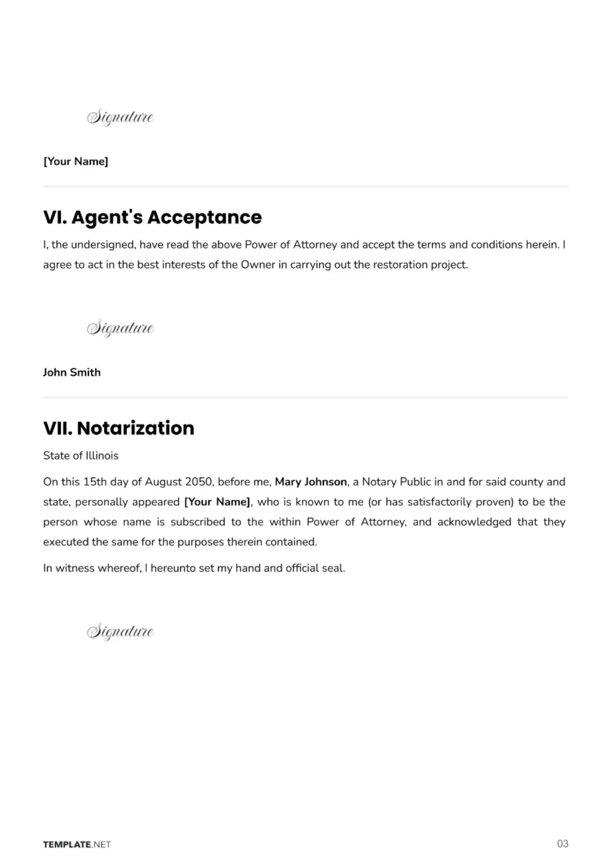 Free Aesthetic Vehicle Power of Attorney Template to Edit Online