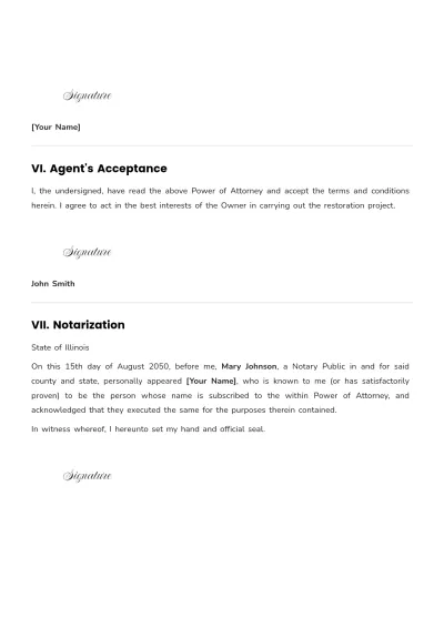 Free Aesthetic Vehicle Power of Attorney Template to Edit Online