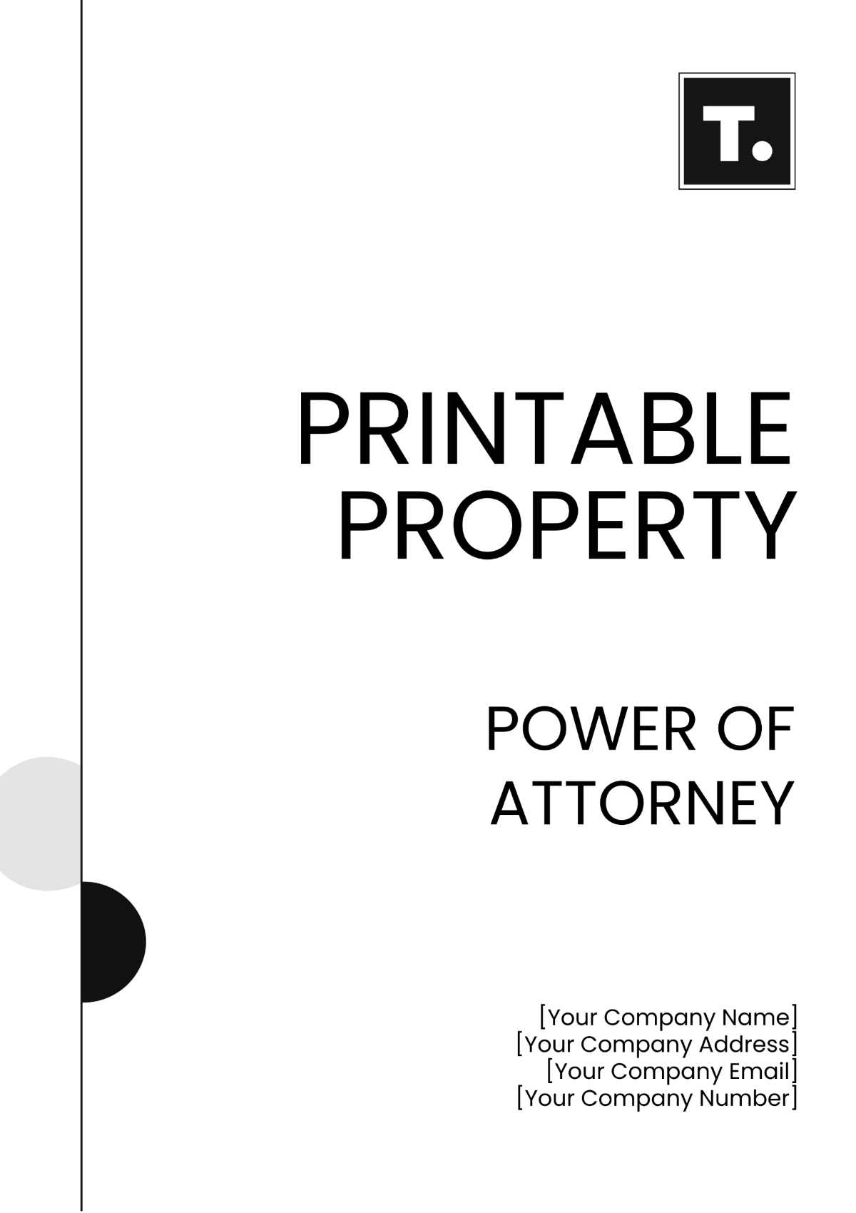 Printable Property Power of Attorney Template - Edit Online & Download