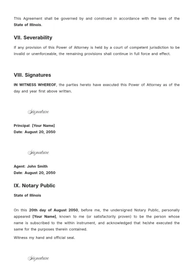 Free Printable Property Power of Attorney Template to Edit Online