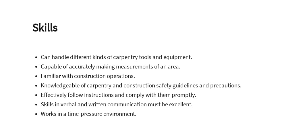 Free Carpenter's Helper Job Description Template 4.jpe
