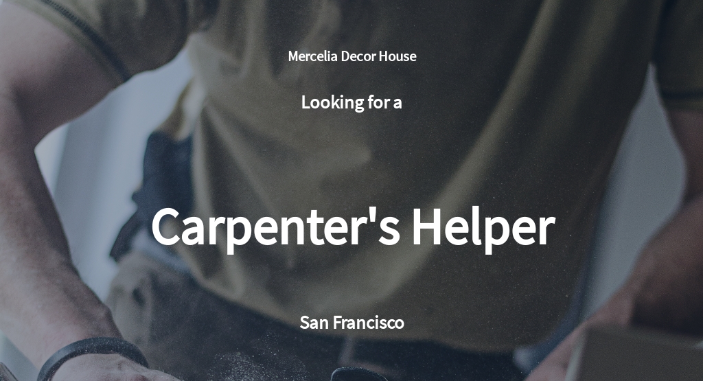 Free Carpenter's Helper Job Description Template.jpe