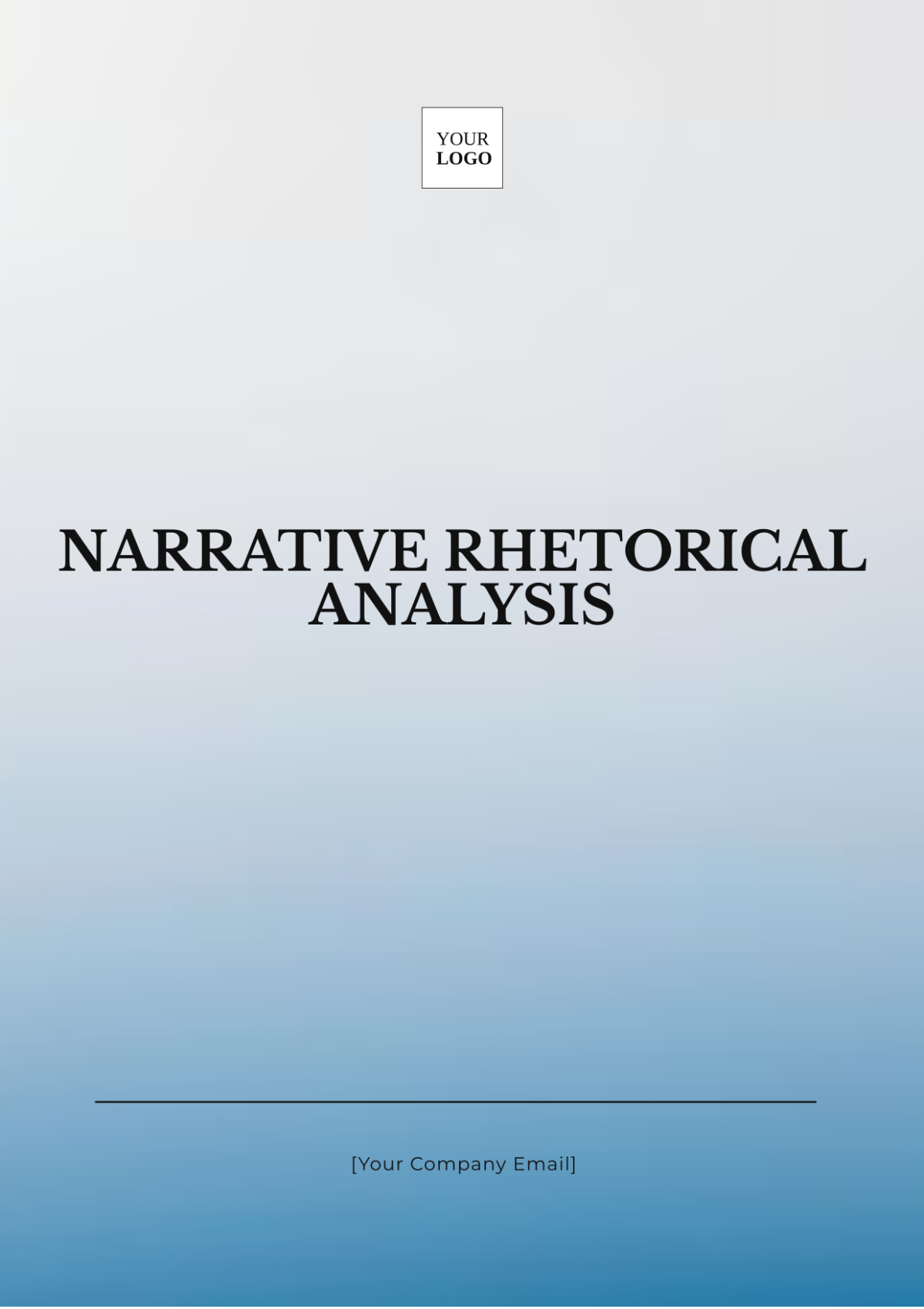 Narrative Rhetorical Analysis Template