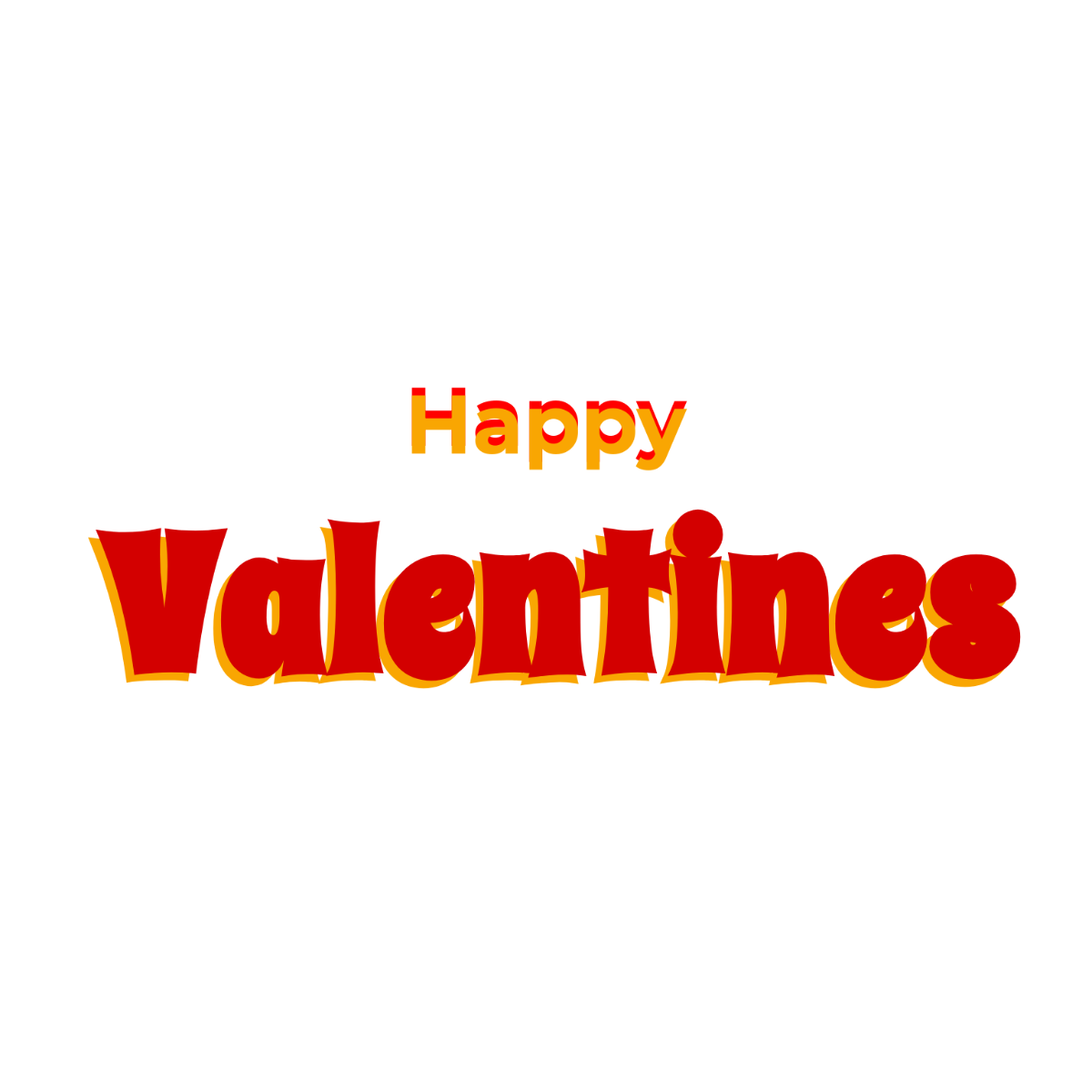 Fun Happy Valentines Text - Edit-Online | Template.net