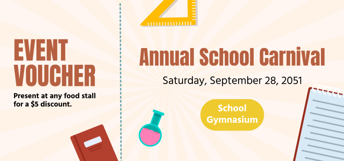 School Event Voucher Template