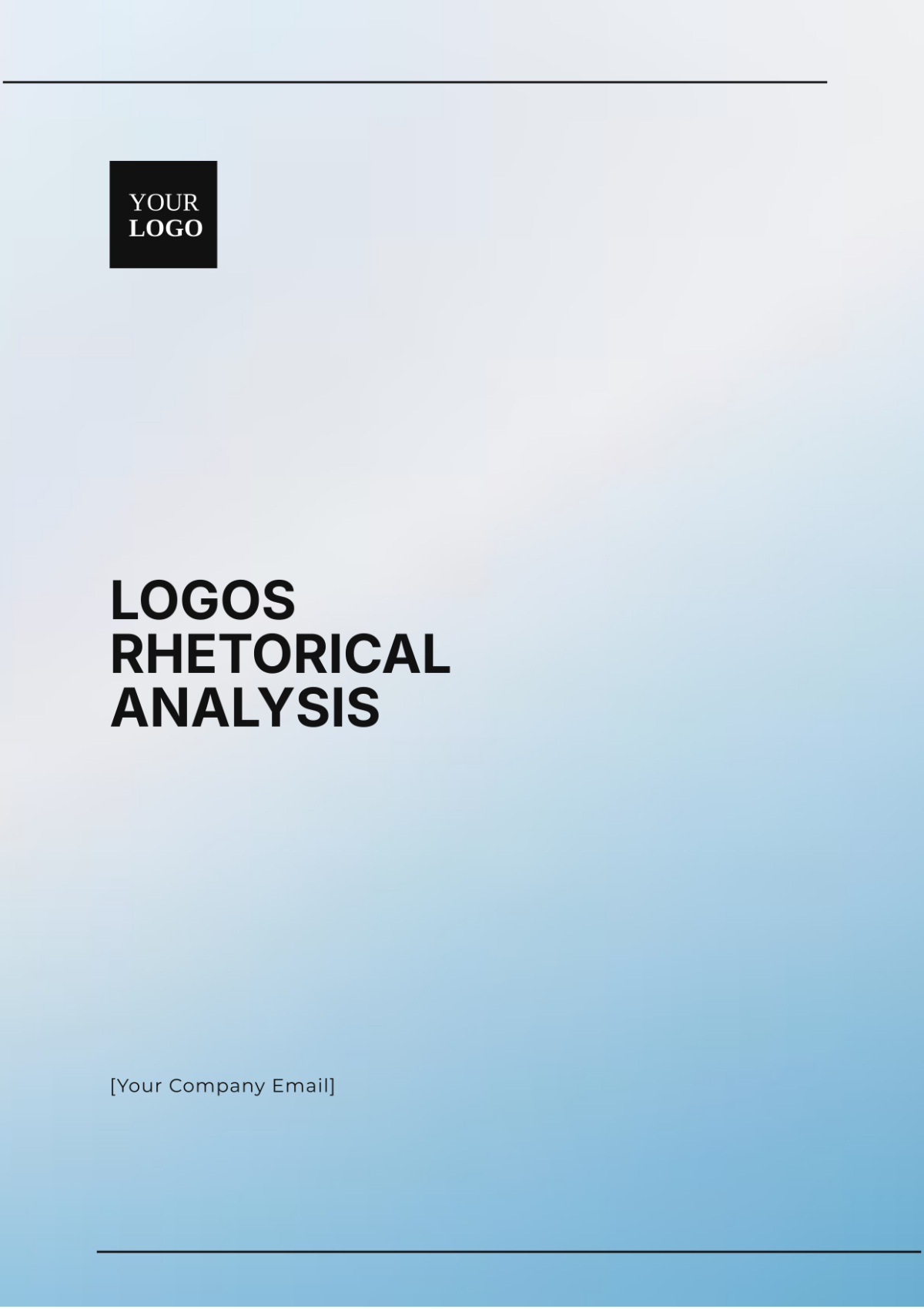 Logos Rhetorical Analysis Template