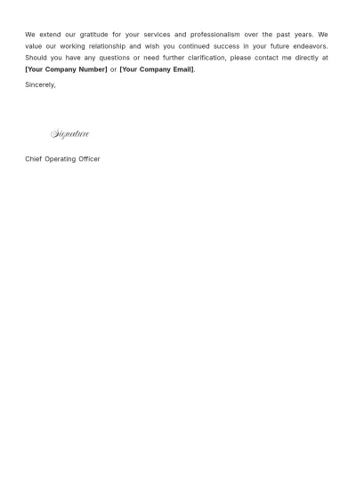 Free Termination Letter for Lawyer Template to Edit Online