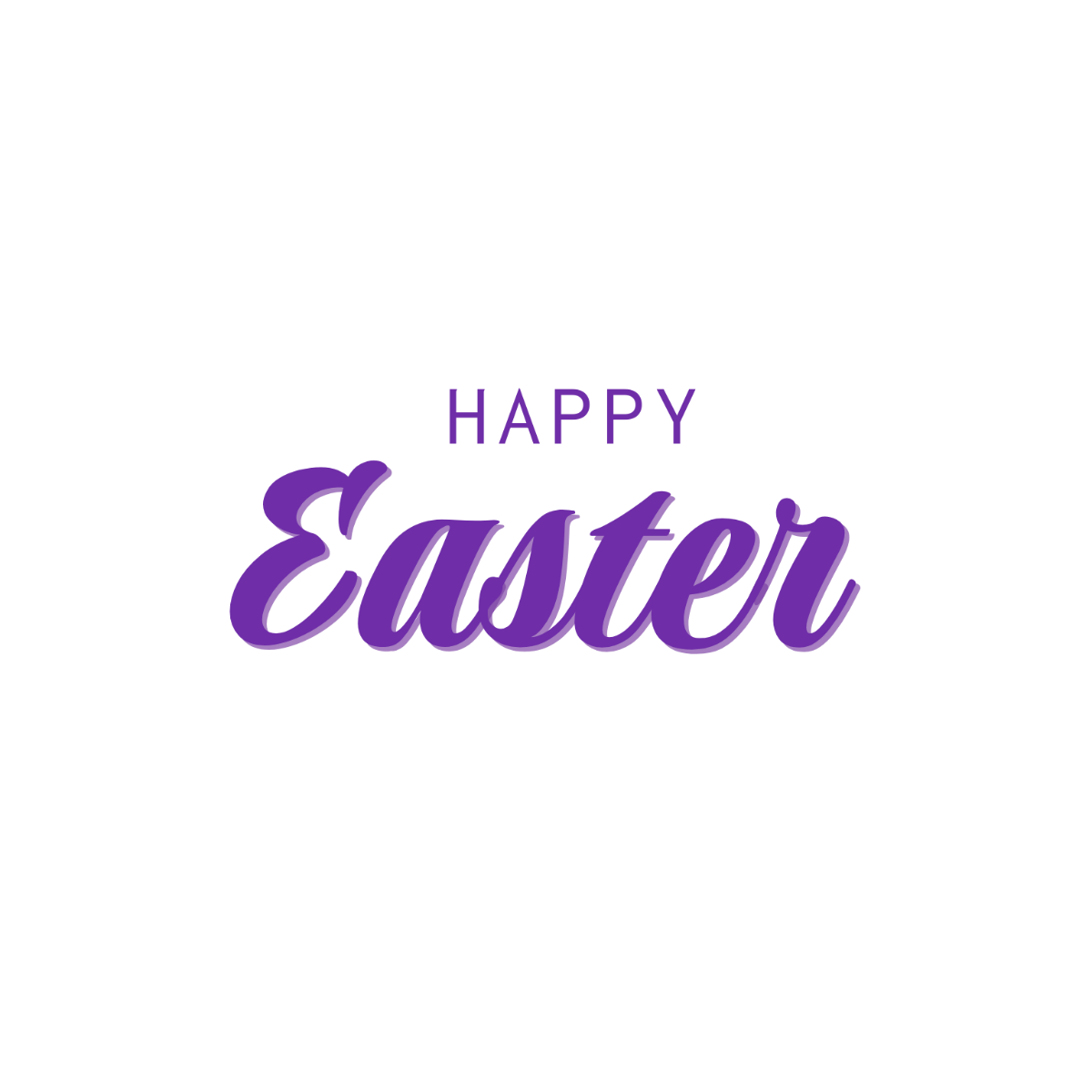 Happy Easter Text - Edit Online | Template.net