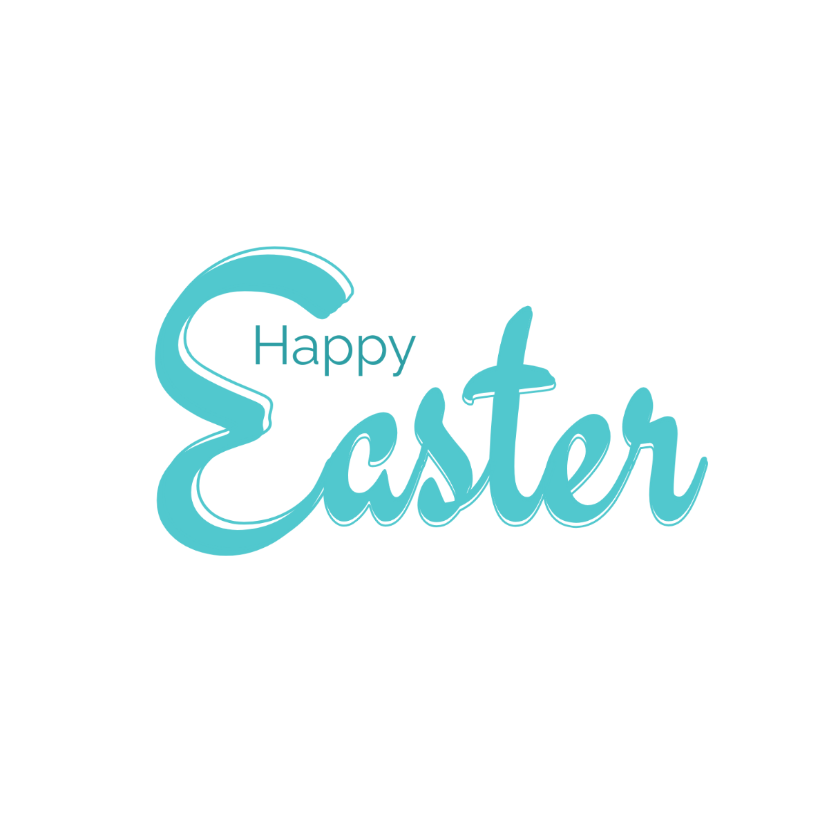 Aesthetic Happy Easter Text - Edit Online | Template.net