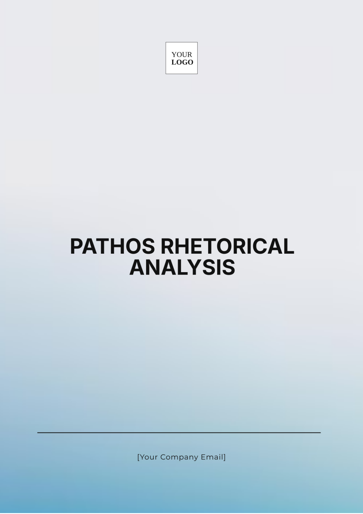 Pathos Rhetorical Analysis Template