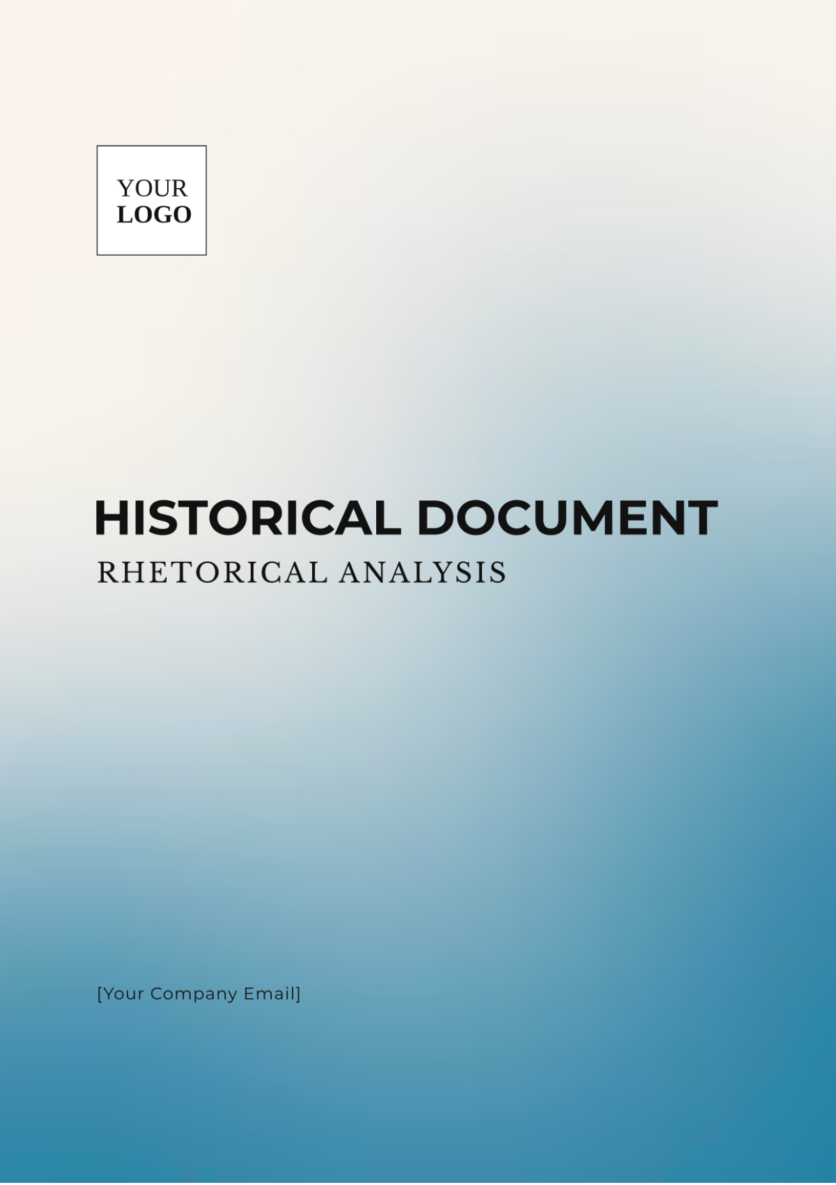 Historical Document Rhetorical Analysis Template - Edit Online & Download