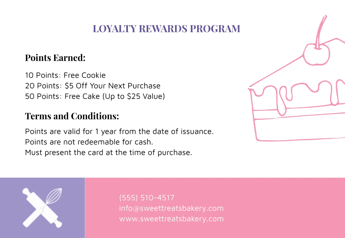 Free Editable Loyalty Card Template to Edit Online