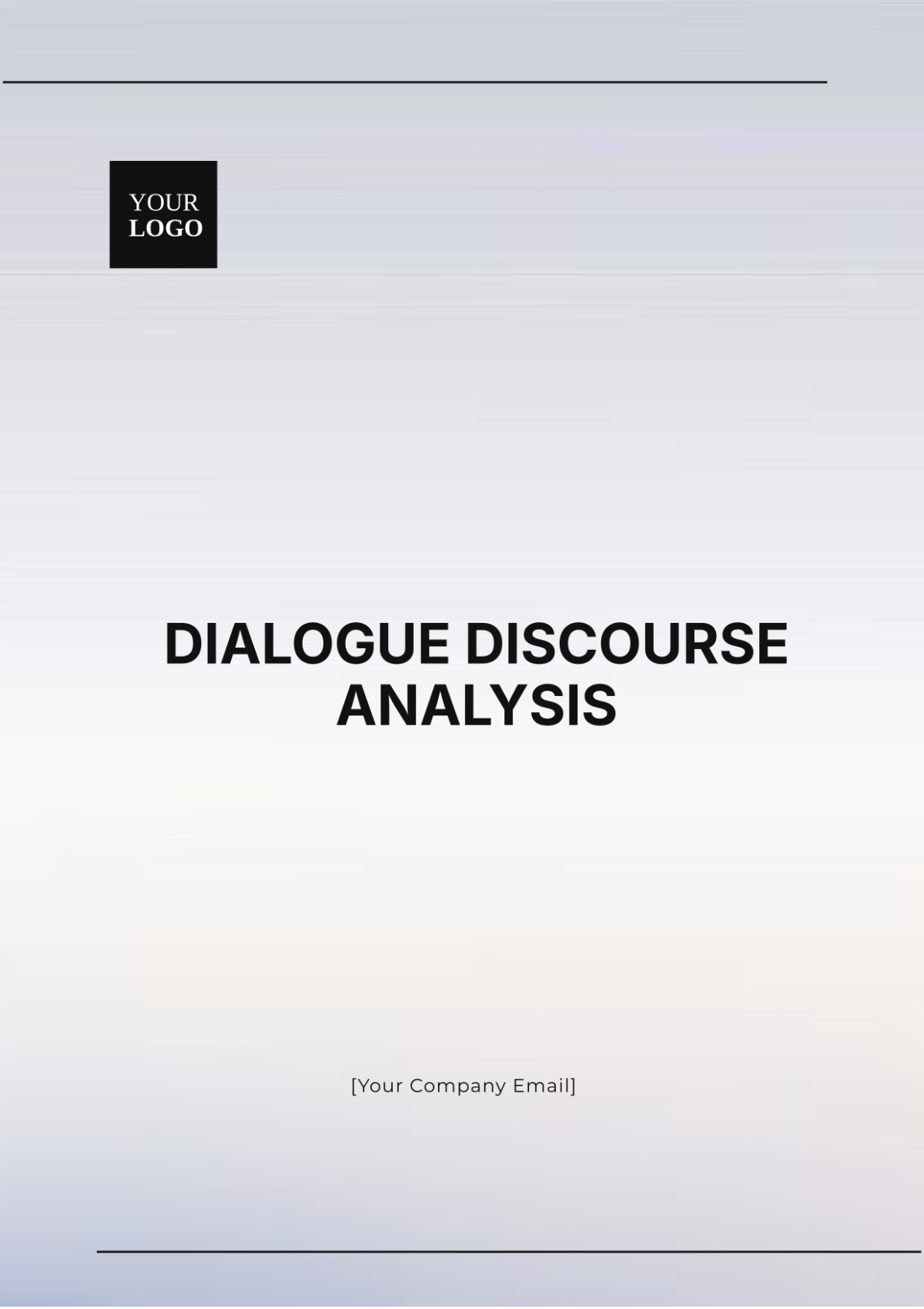 Dialogue Discourse Analysis Template - Edit Online & Download