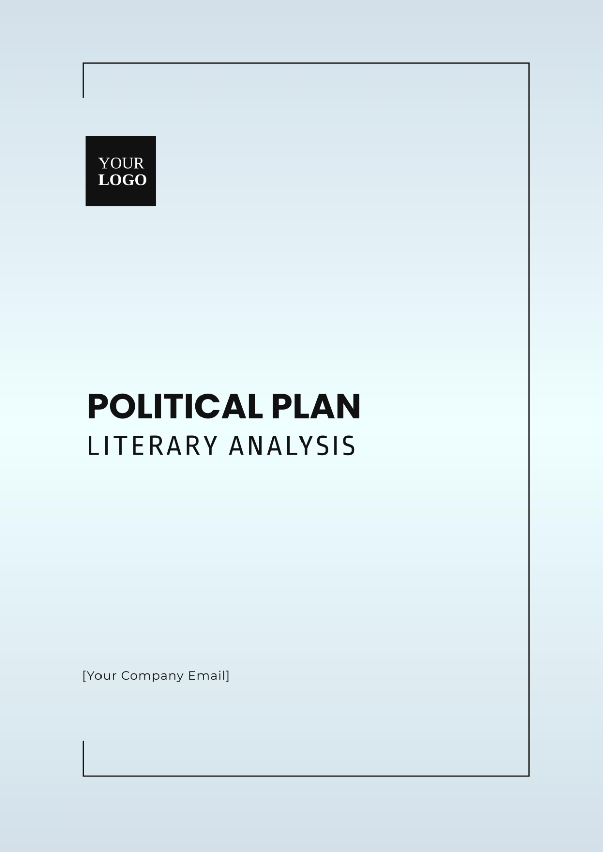 Political Plan Literary Analysis Template - Edit Online & Download