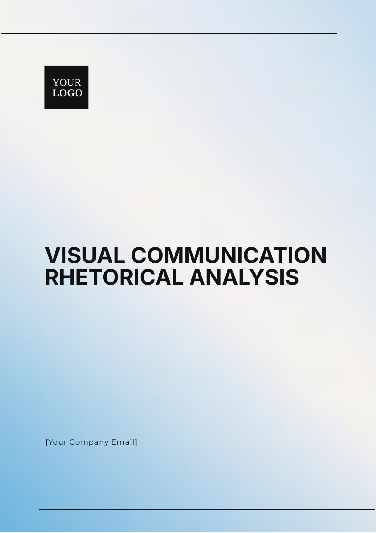 Visual Communication Rhetorical Analysis Template - Edit Online & Download