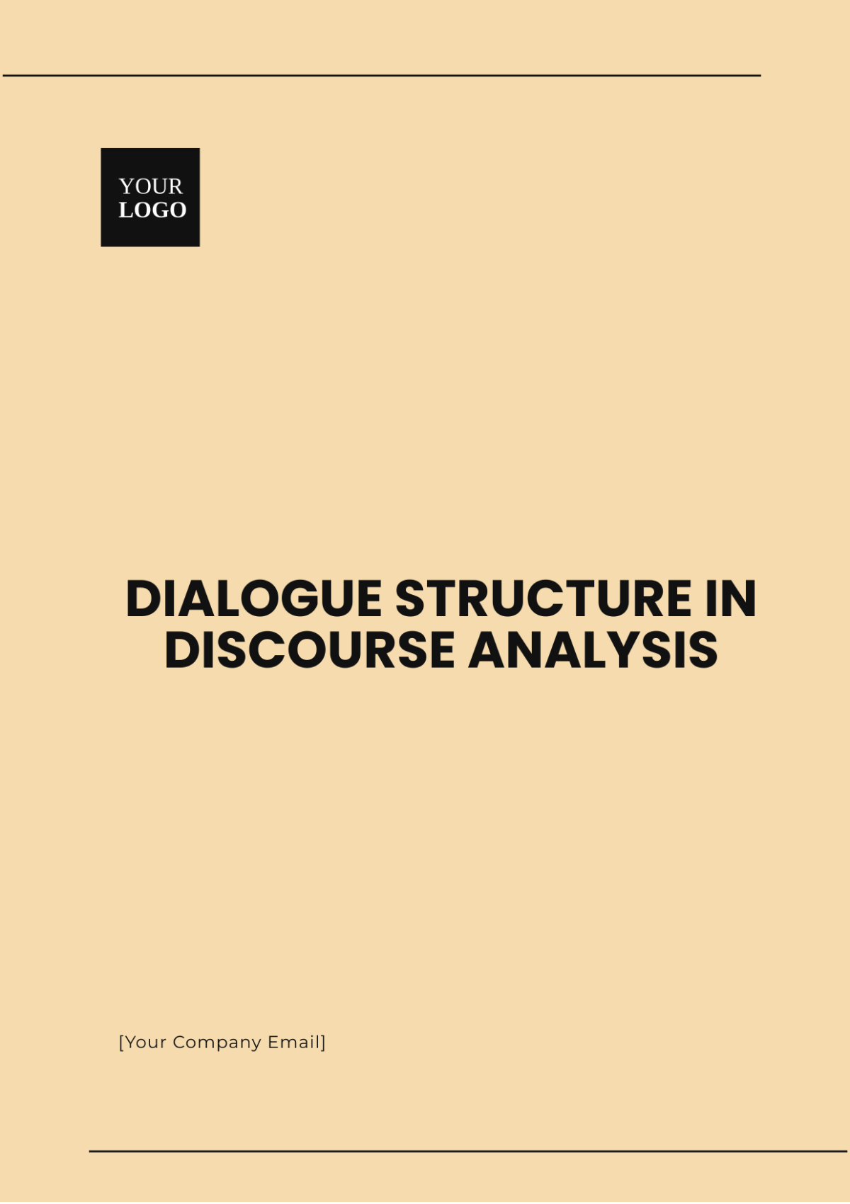 Dialogue Structure in Discourse Analysis Template - Edit Online & Download