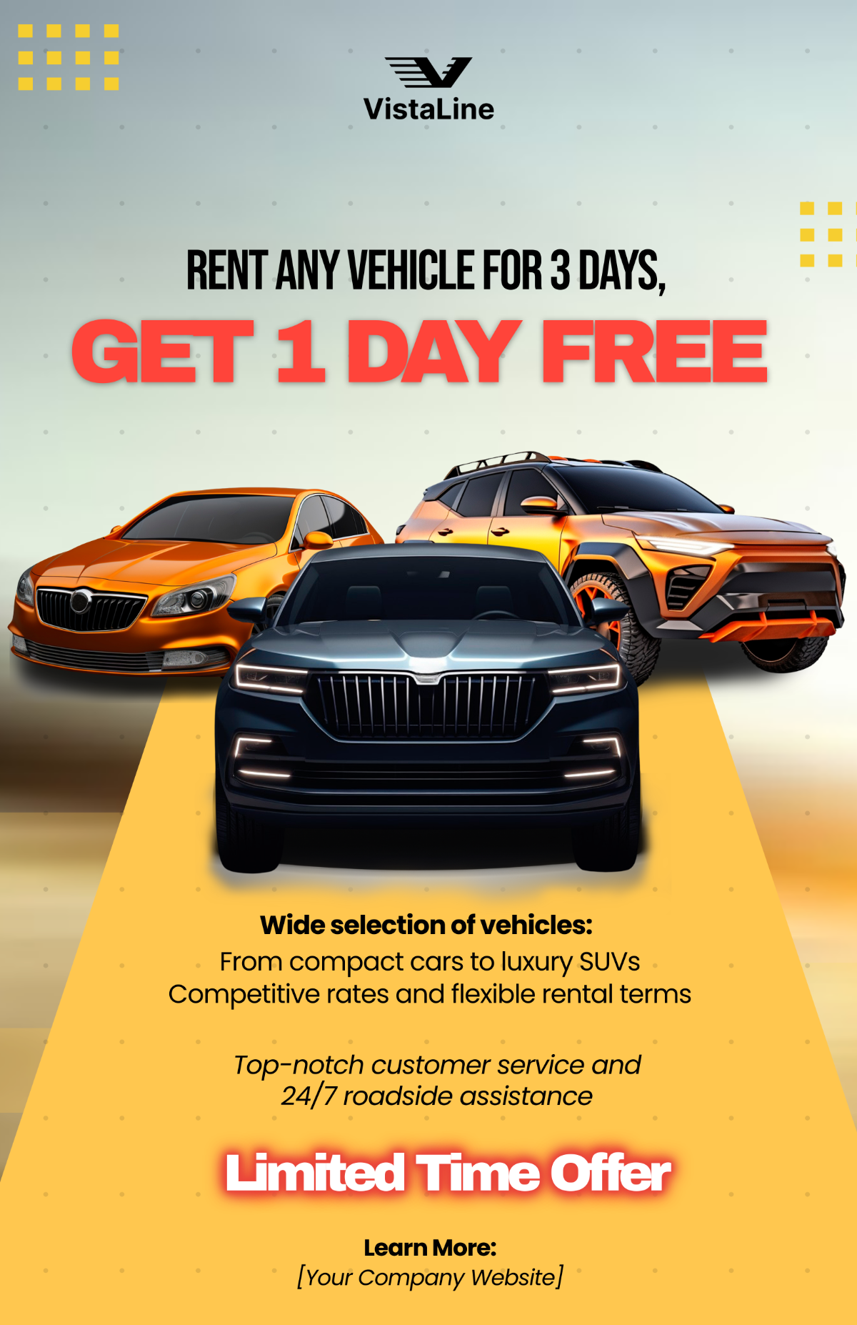 Free Car Rental Sale Poster Template - Edit Online & Download ...