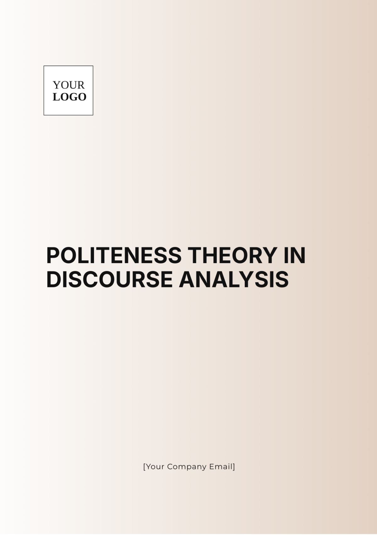 Politeness Theory in Discourse Analysis Template - Edit Online & Download