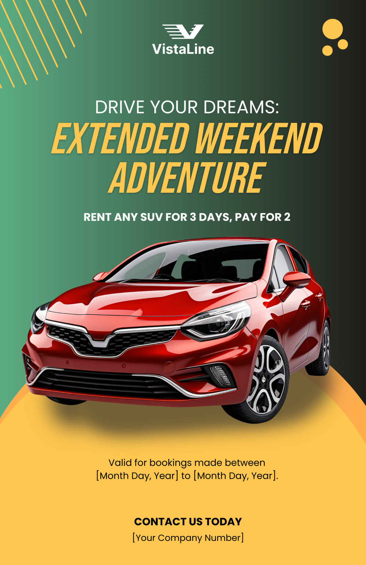 Car Rental Marketing Poster