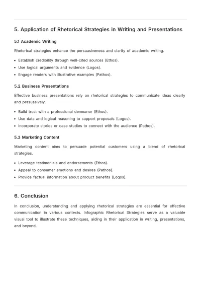 Free Infographic Rhetorical Strategies Template to Edit Online