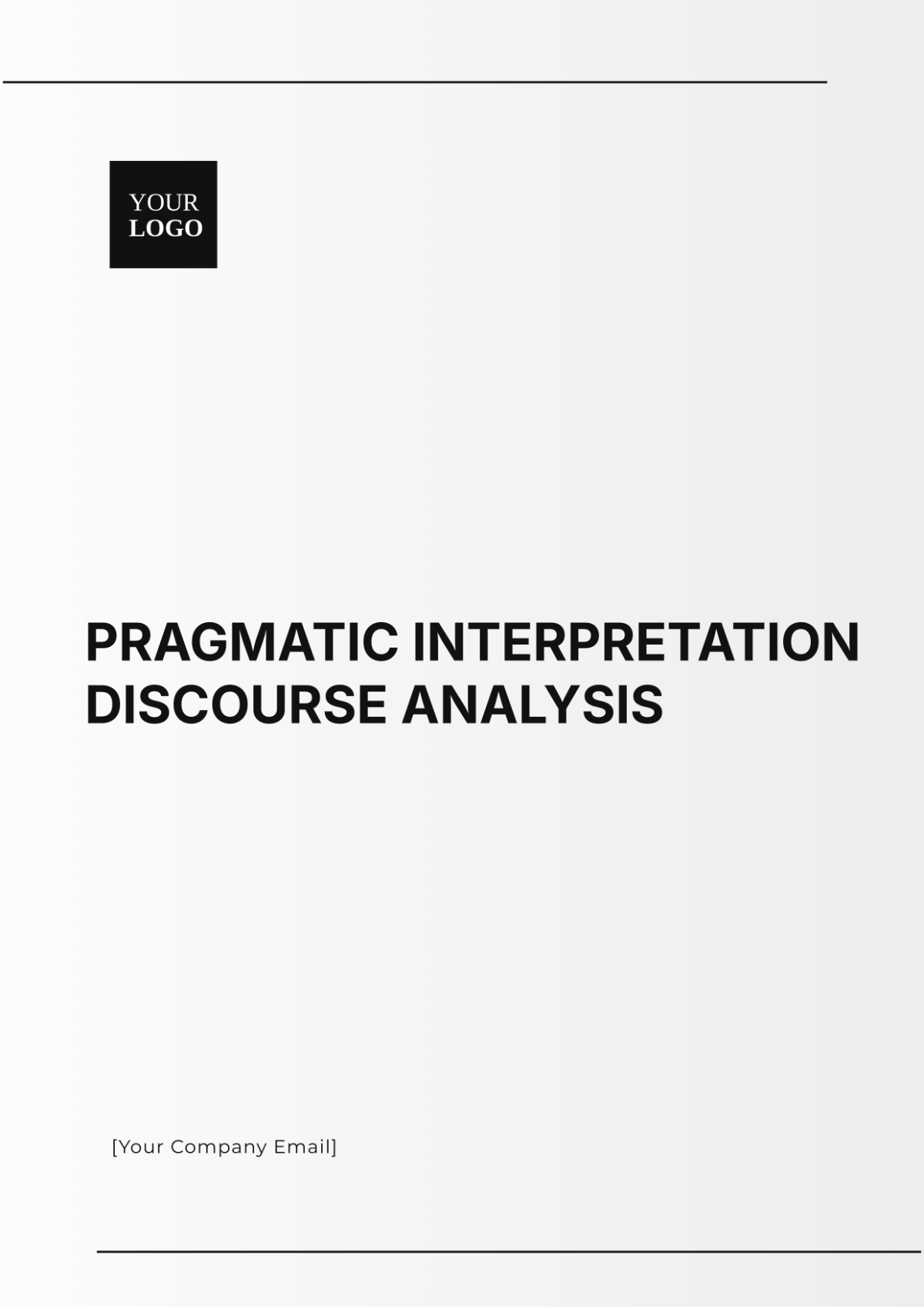 Pragmatic Interpretation Discourse Analysis Template - Edit Online & Download