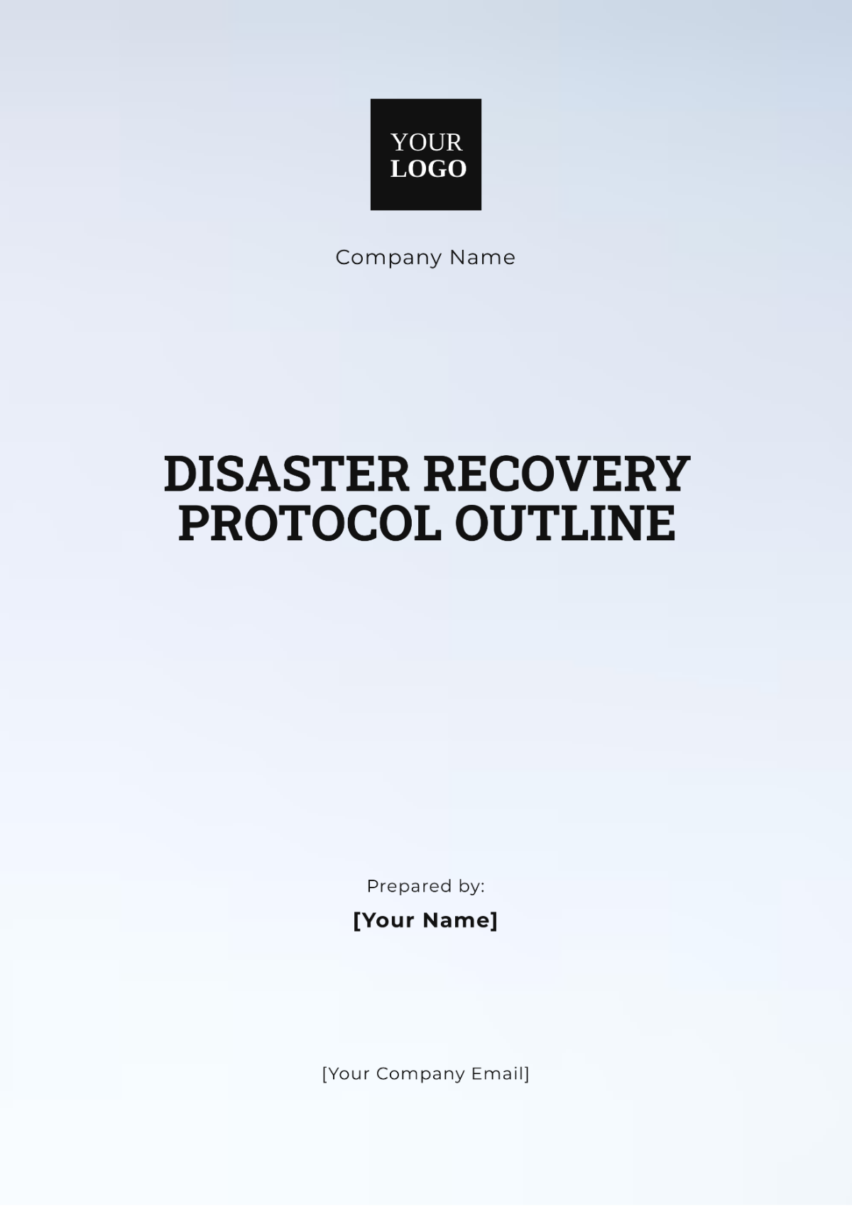 Disaster Recovery Protocol Outline Template - Edit Online & Download