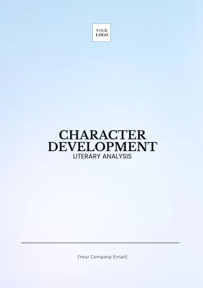 Free Character Development Literary Template to Edit Online