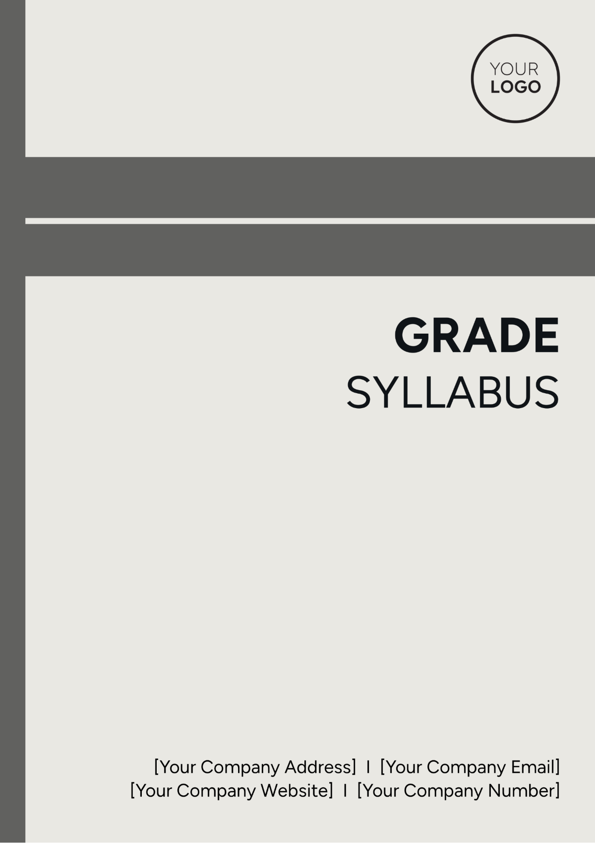 Free Grade Syllabus Template - Edit Online & Download | Template.net