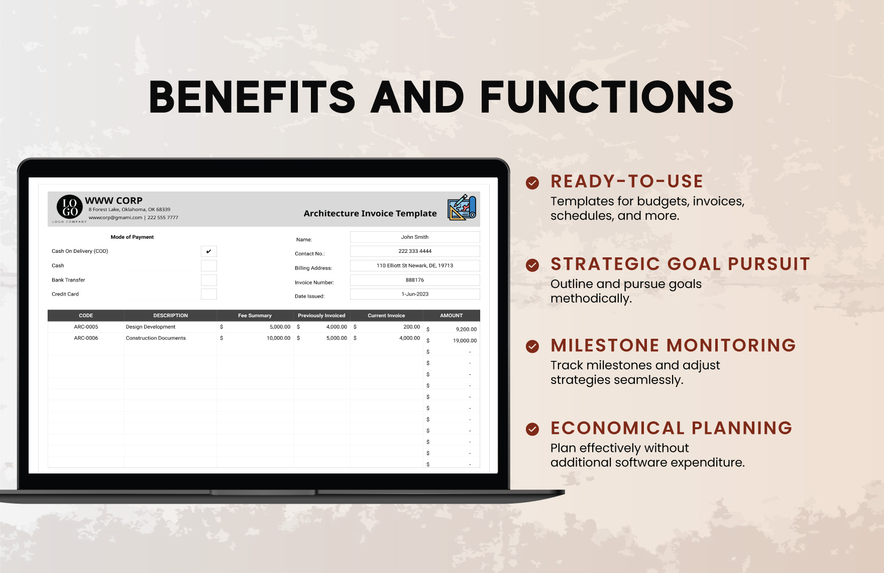 Architecture Invoice Template