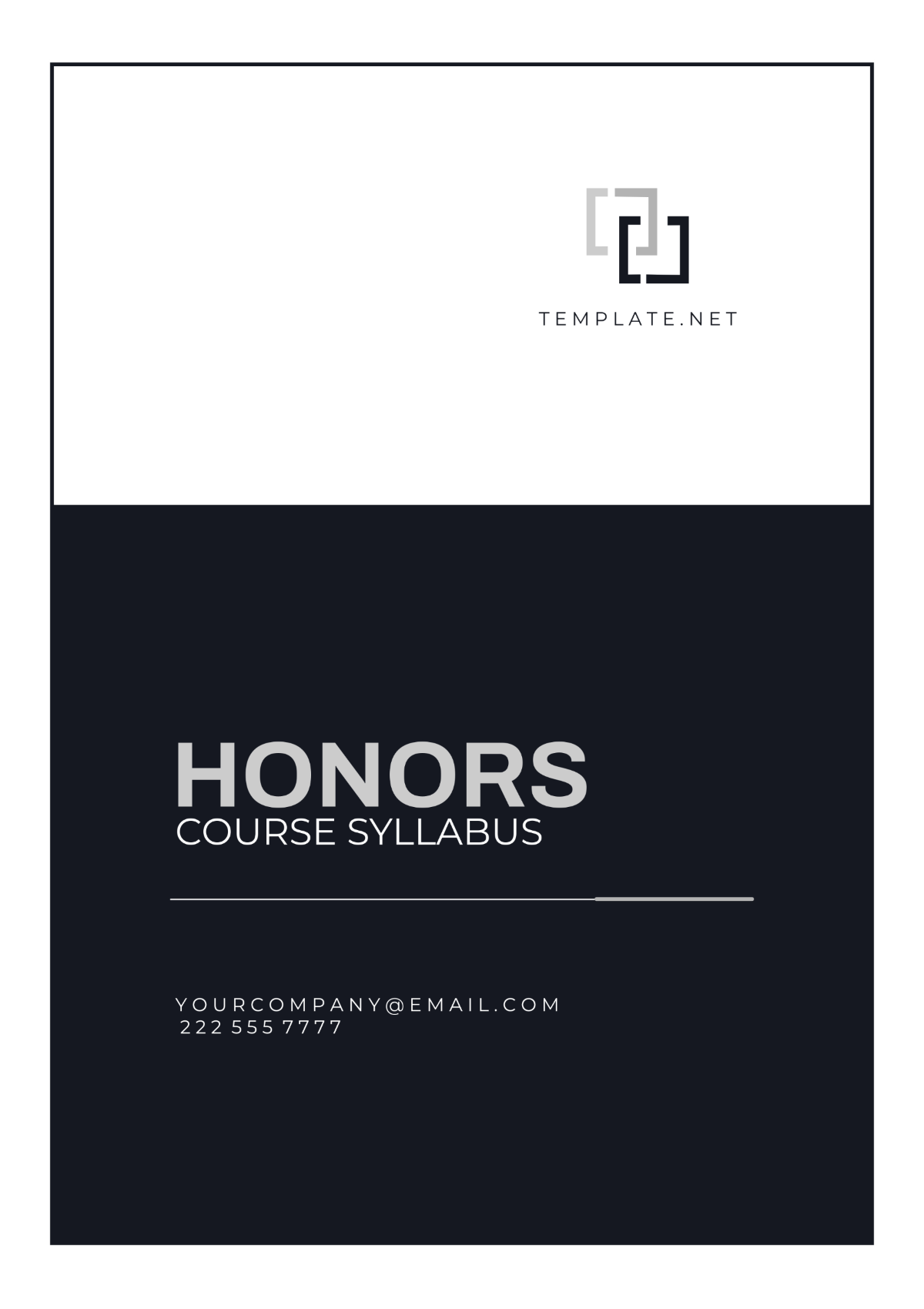 Honors Course Syllabus Template - Edit Online & Download