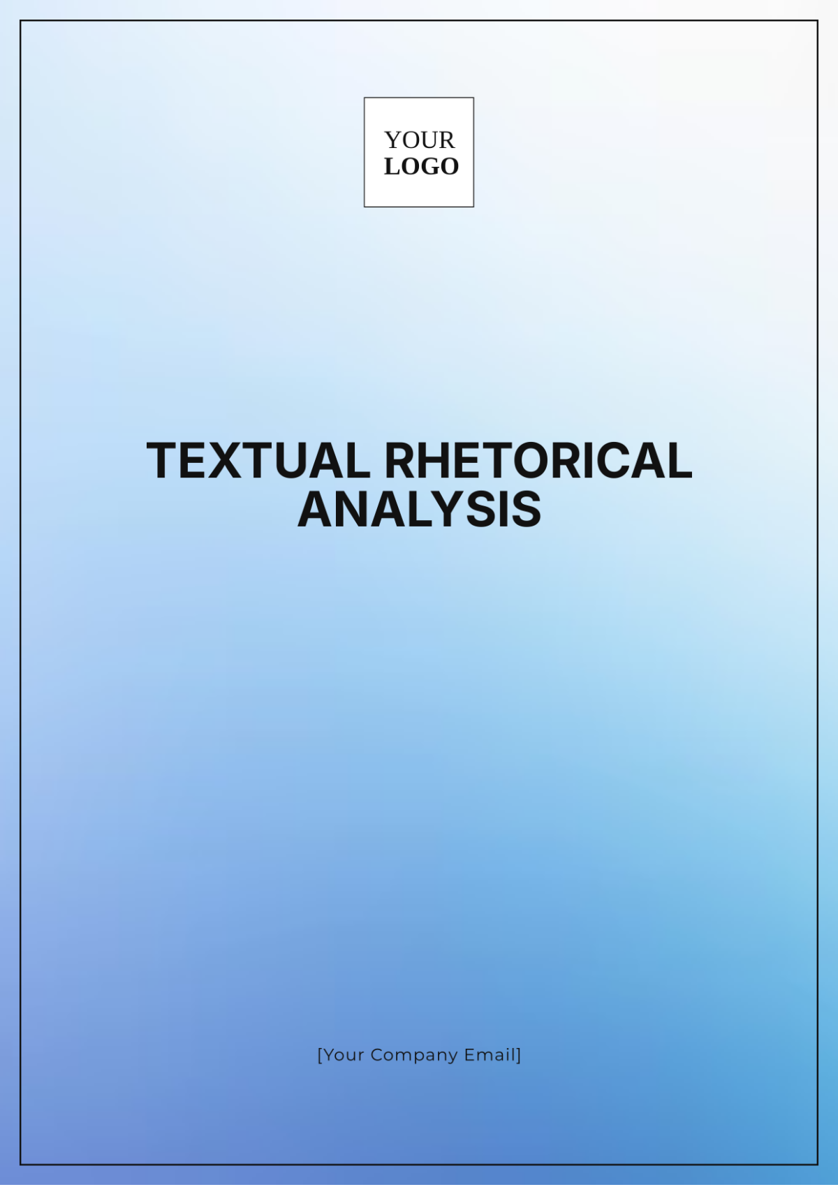 Textual Rhetorical Analysis Template - Edit Online & Download