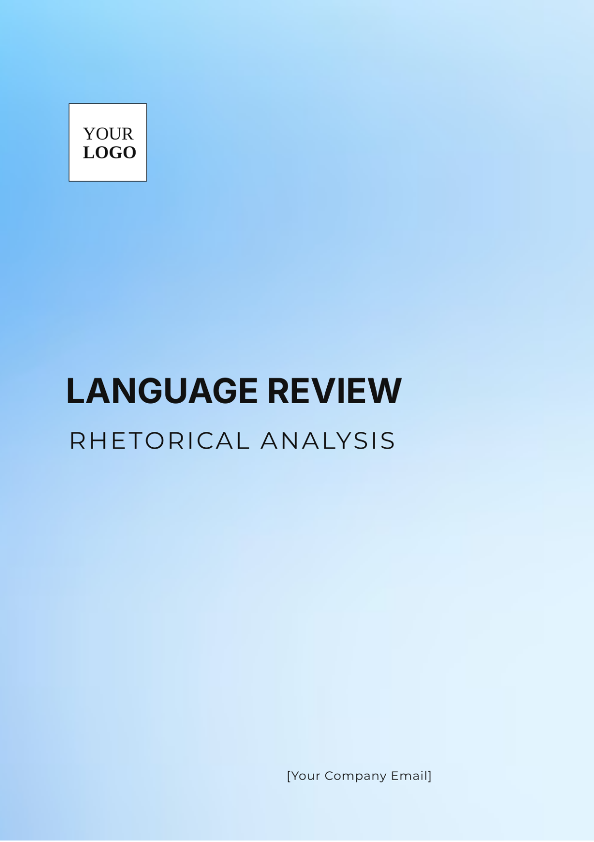 Language Review Rhetorical Analysis Template - Edit Online & Download