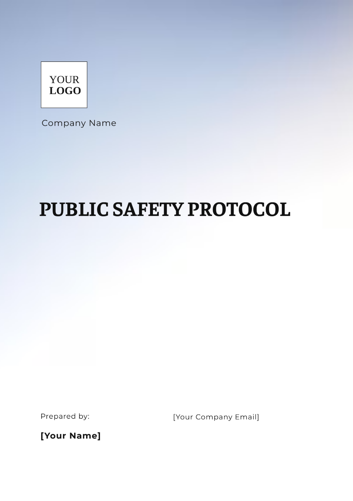 Public Safety Protocol Template - Edit Online & Download