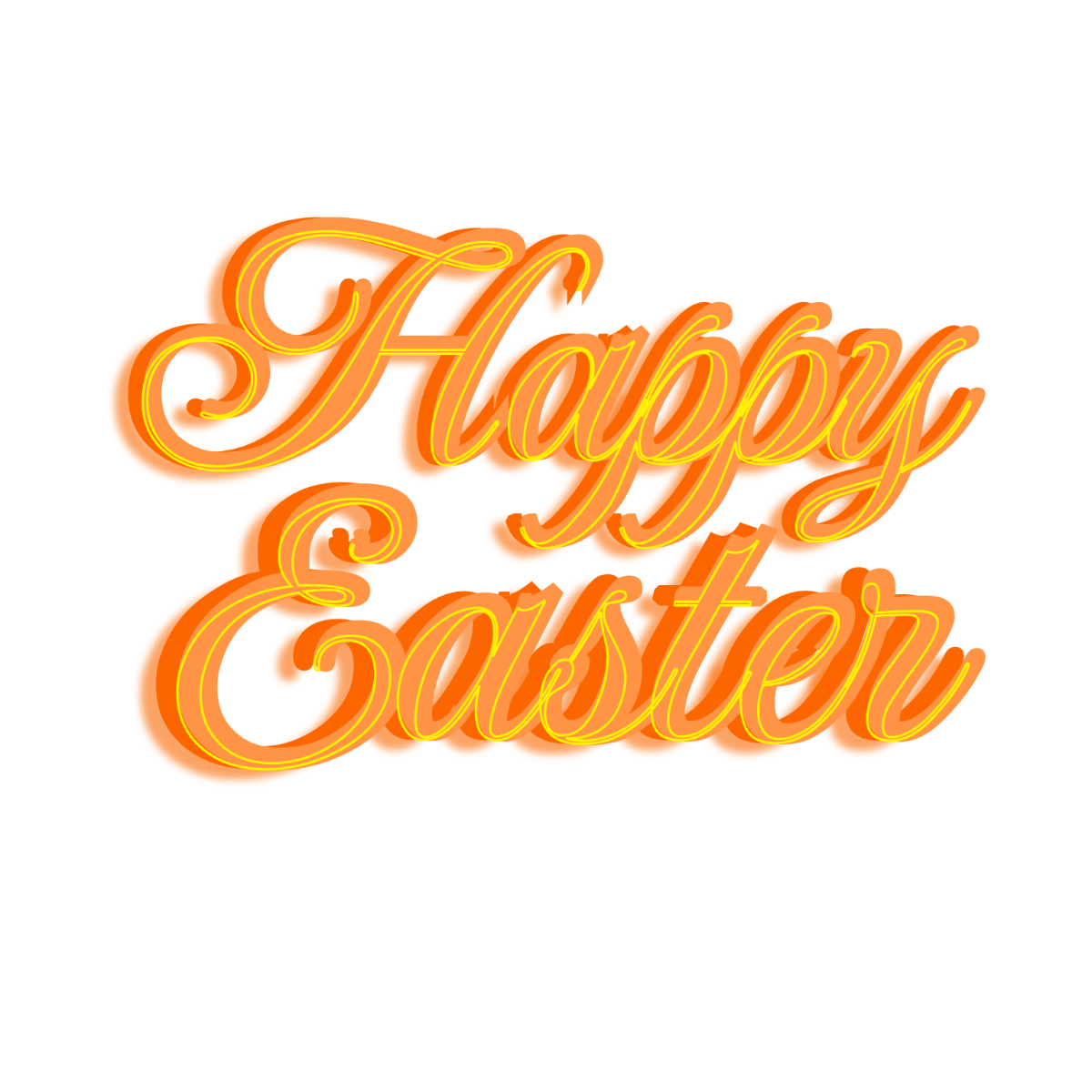 Traditional Happy Easter Text - Edit Online | Template.net